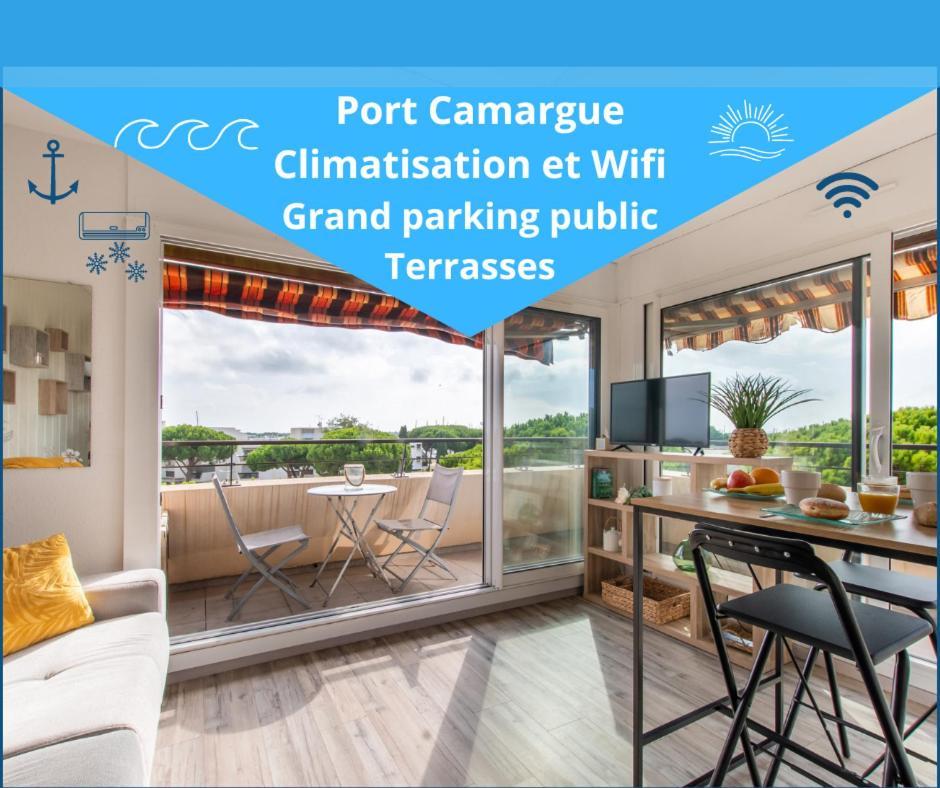 Reves Ensables * Clim * Proche Mer * Terrasse * Port Camargue Ле-Гро-дю-Руа Экстерьер фото